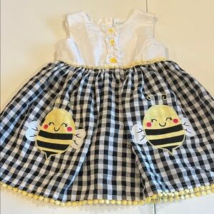 Nanette Baby - Black/White Checkered Dress, 18m